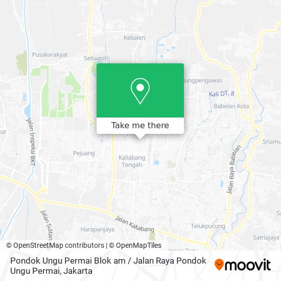 Pondok Ungu Permai Blok am / Jalan Raya Pondok Ungu Permai map