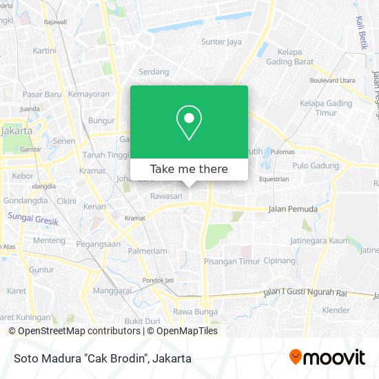Soto Madura "Cak Brodin" map