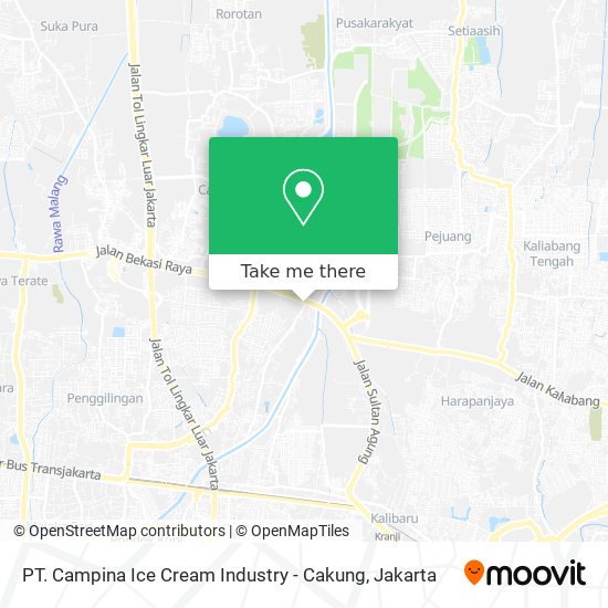 PT. Campina Ice Cream Industry - Cakung map