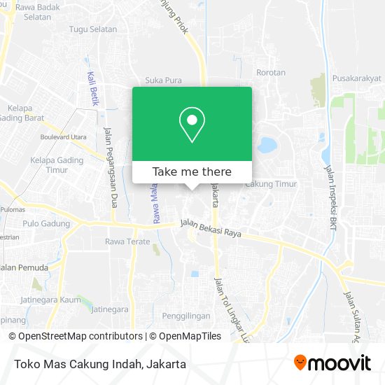 Toko Mas Cakung Indah map