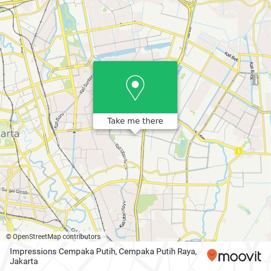 Impressions Cempaka Putih, Cempaka Putih Raya map