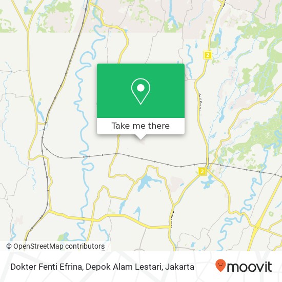 Dokter Fenti Efrina, Depok Alam Lestari map