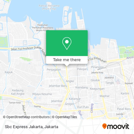 Sbc Express Jakarta map