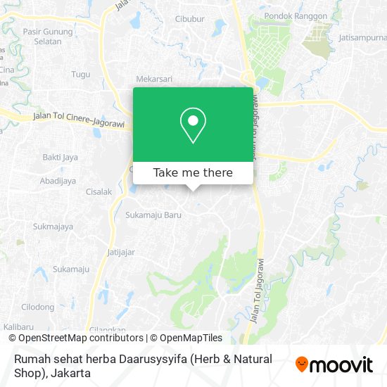 Rumah sehat herba Daarusysyifa (Herb & Natural Shop) map