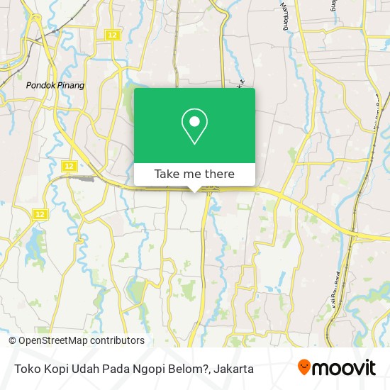 Toko Kopi Udah Pada Ngopi Belom? map