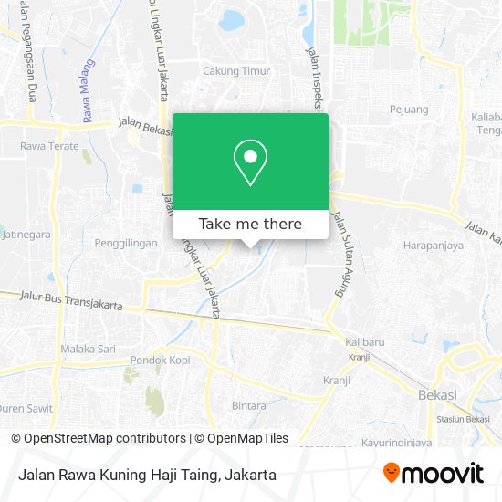 Jalan Rawa Kuning Haji Taing map