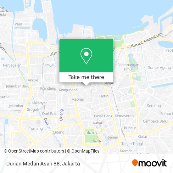 Durian Medan Asan 88 map