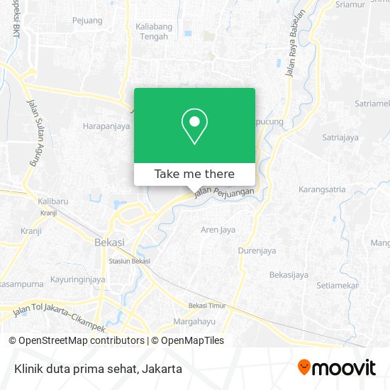 Klinik duta prima sehat map