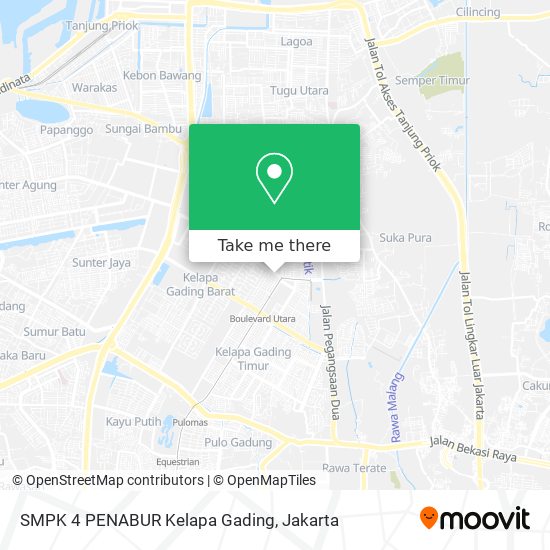 SMPK 4 PENABUR Kelapa Gading map