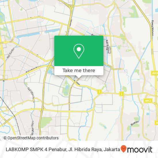 LABKOMP SMPK 4 Penabur, Jl. Hibrida Raya map