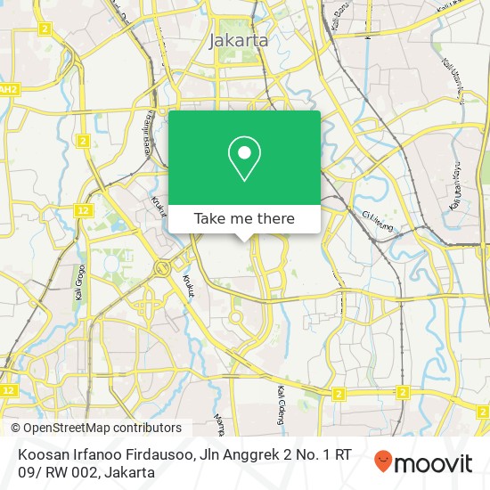 Koosan Irfanoo Firdausoo, Jln Anggrek 2 No. 1 RT 09/ RW 002 map