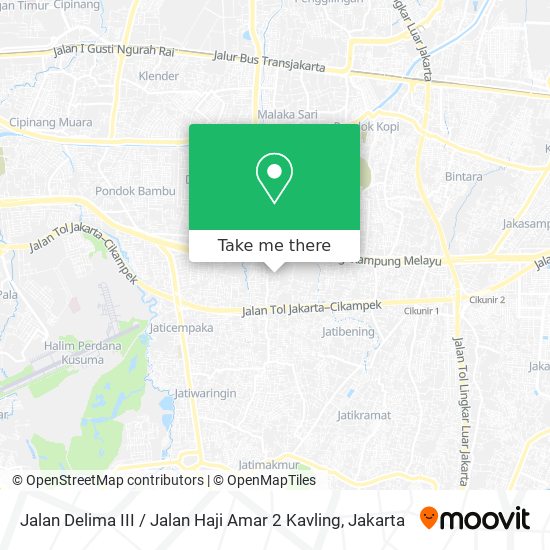 Jalan Delima III / Jalan Haji Amar 2 Kavling map