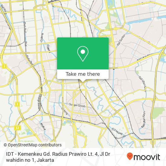 IDT - Kemenkeu Gd. Radius Prawiro Lt. 4, Jl Dr wahidin no 1 map