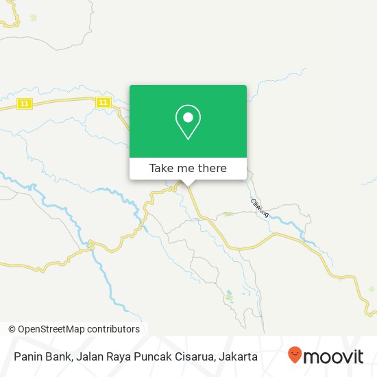 Panin Bank, Jalan Raya Puncak Cisarua map