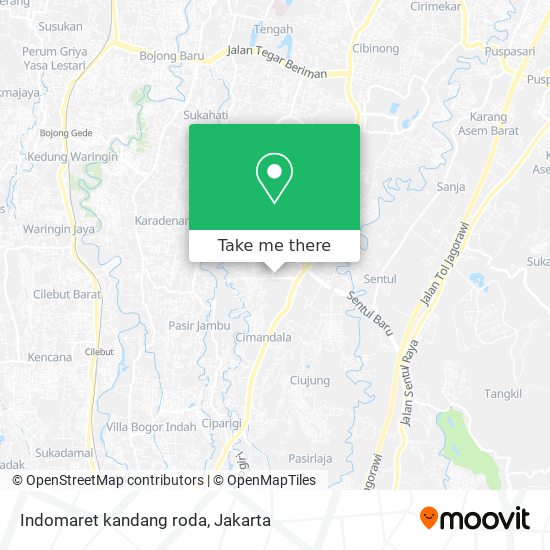 Indomaret kandang roda map