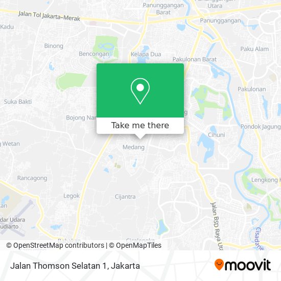 Jalan Thomson Selatan 1 map