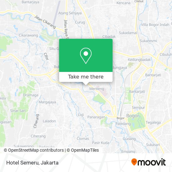 Hotel Semeru map