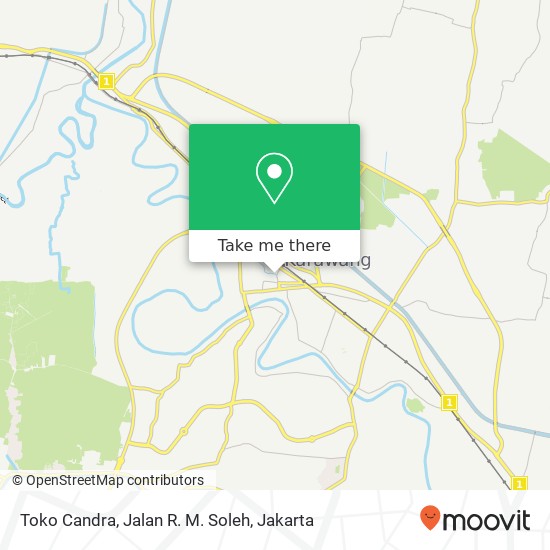 Toko Candra, Jalan R. M. Soleh map