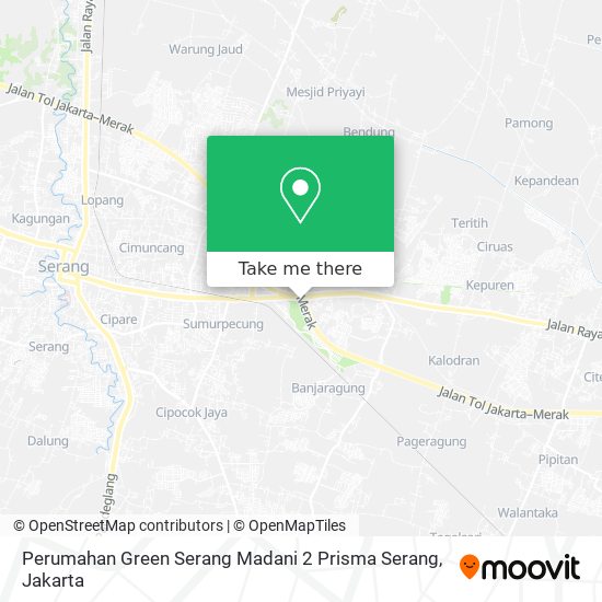 Perumahan Green Serang Madani 2 Prisma Serang map