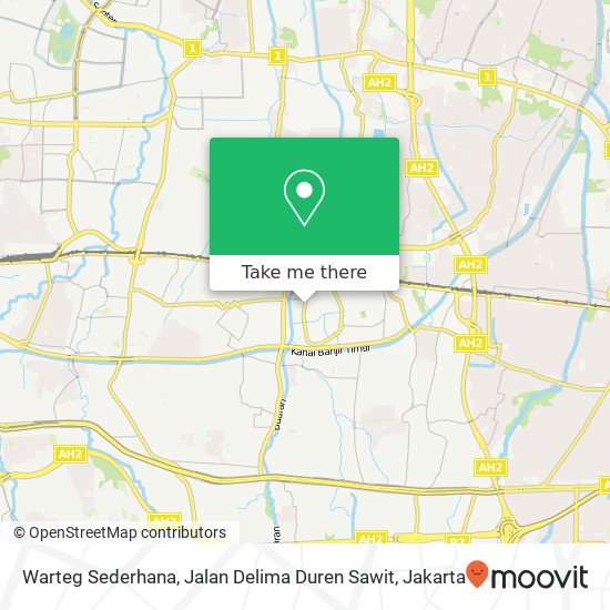 Warteg Sederhana, Jalan Delima Duren Sawit map