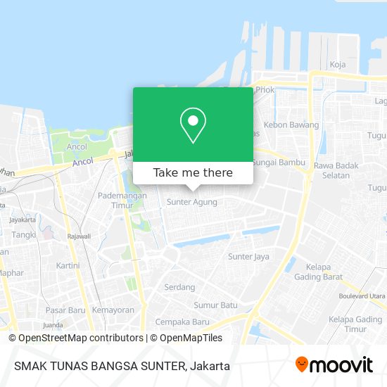 SMAK TUNAS BANGSA SUNTER map