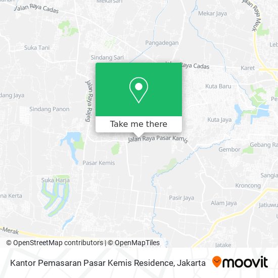 Kantor Pemasaran Pasar Kemis Residence map