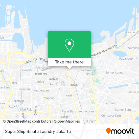 Super Ship Binatu Laundry map