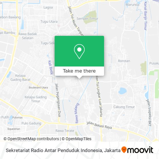 Sekretariat Radio Antar Penduduk Indonesia map