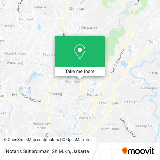 Notaris Suherdiman, Sh.M.Kn map