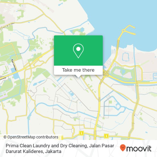 Prima Clean Laundry and Dry Cleaning, Jalan Pasar Darurat Kalideres map