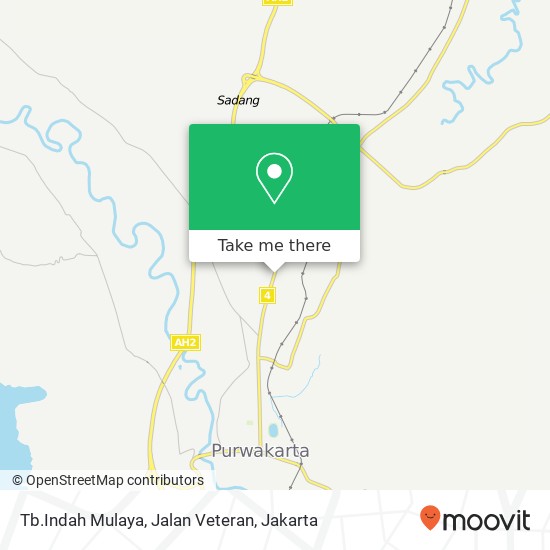 Tb.Indah Mulaya, Jalan Veteran map