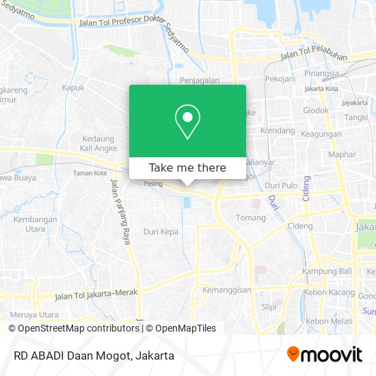 RD ABADI Daan Mogot map