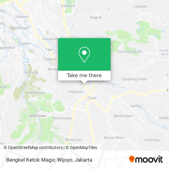 Bengkel Ketok Magic Wijoyo map