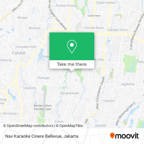 Nav Karaoke Cinere Bellevue map