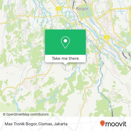 Mas Tronik Bogor, Ciomas map