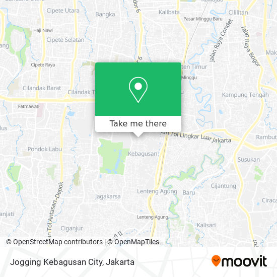 Jogging Kebagusan City map