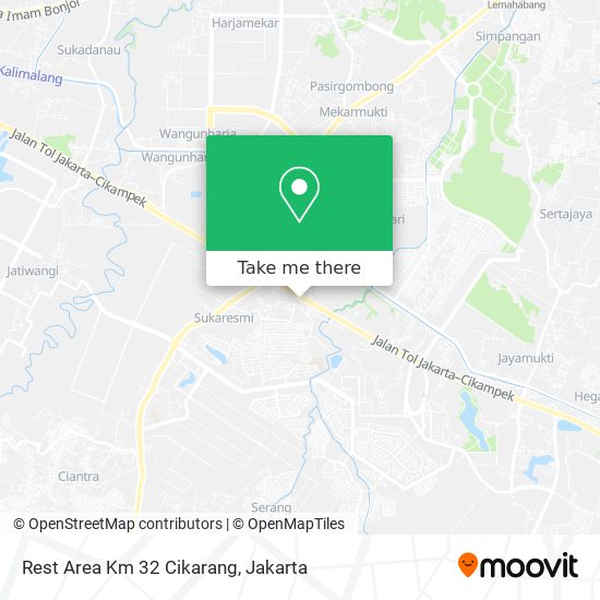 Rest Area Km 32 Cikarang map