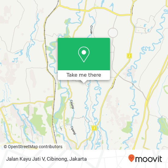 Jalan Kayu Jati V, Cibinong map