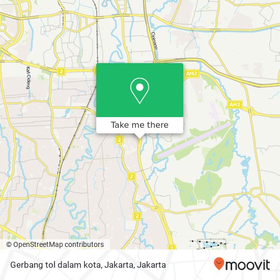 Gerbang tol dalam kota, Jakarta map