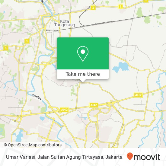 Umar Variasi, Jalan Sultan Agung Tirtayasa map