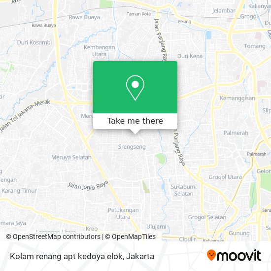 Kolam renang apt kedoya elok map