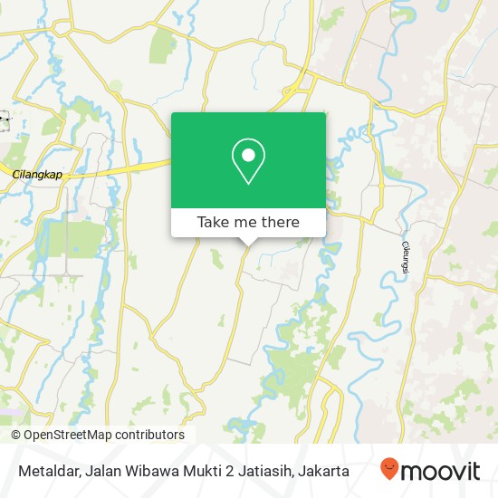 Metaldar, Jalan Wibawa Mukti 2 Jatiasih map