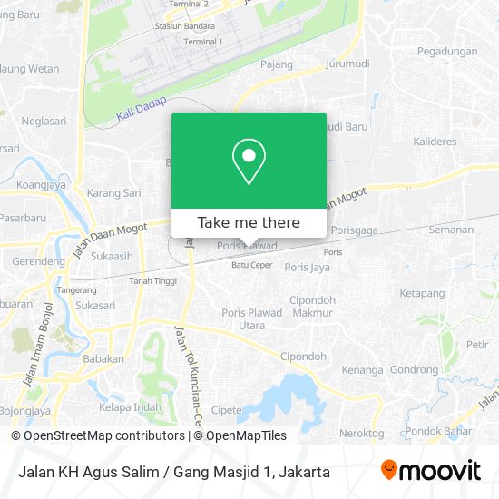 Jalan KH Agus Salim / Gang Masjid 1 map