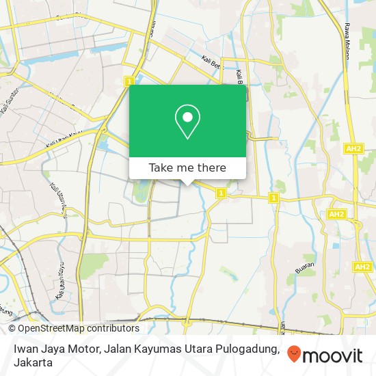 Iwan Jaya Motor, Jalan Kayumas Utara Pulogadung map