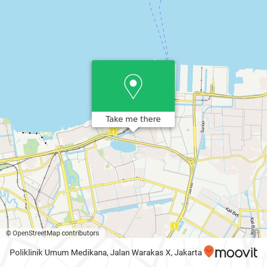 Poliklinik Umum Medikana, Jalan Warakas X map