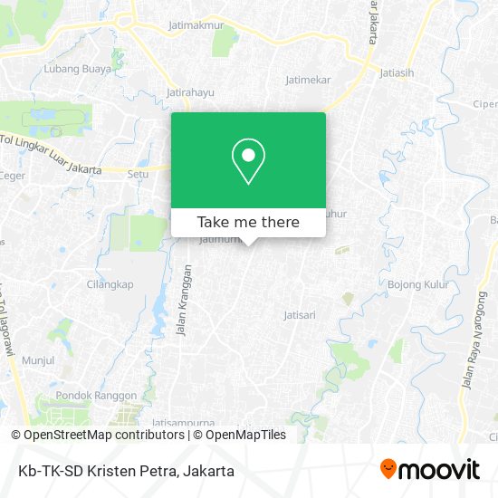 Kb-TK-SD Kristen Petra map