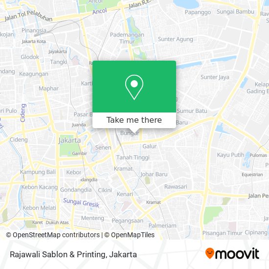 Rajawali Sablon & Printing map