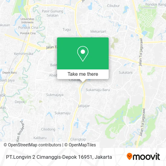 PT.Longvin 2 Cimanggis-Depok 16951 map