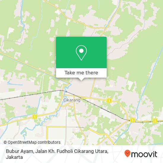 Bubur Ayam, Jalan Kh. Fudholi Cikarang Utara map