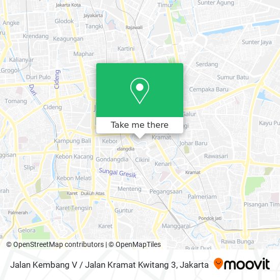 Jalan Kembang V / Jalan Kramat Kwitang 3 map